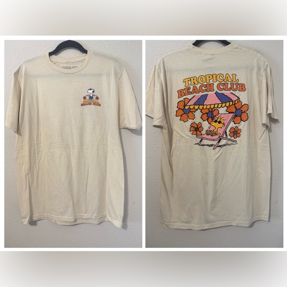 PEANUTS Tropical Beach Club Tee Size XL NWOT - Picture 3 of 9